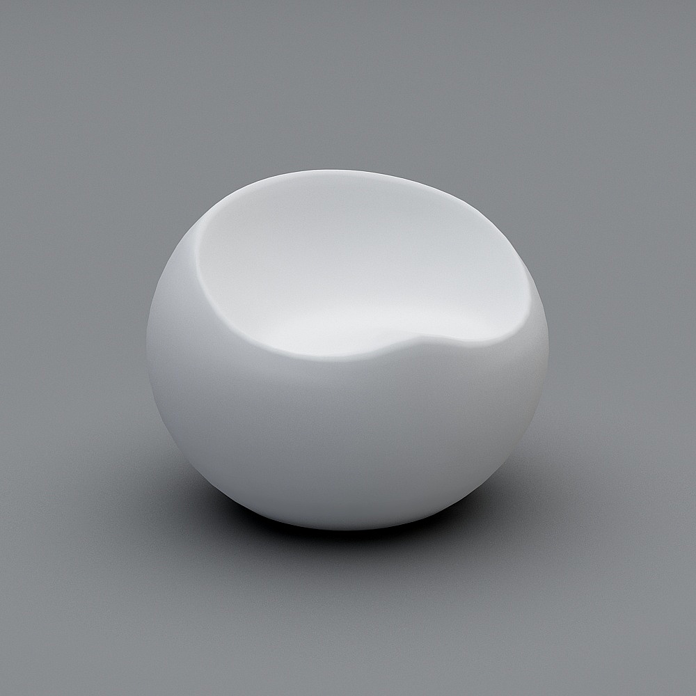 纖維玻璃白色球形座椅