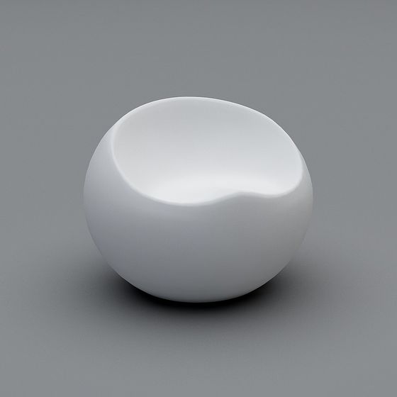 纖維玻璃白色球形座椅