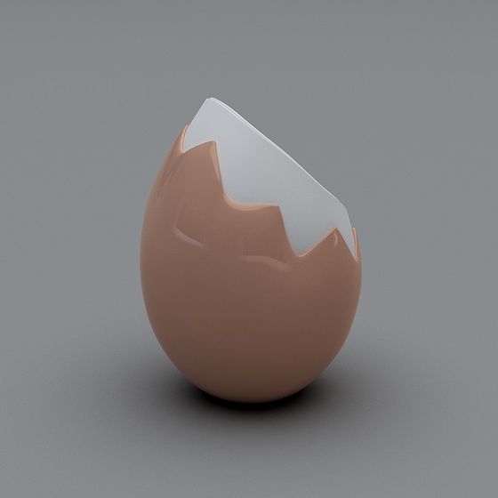 Hatching 3D Model - A Symbol of New Beginnings