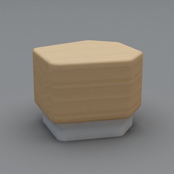 Hexagon Stool 3D model