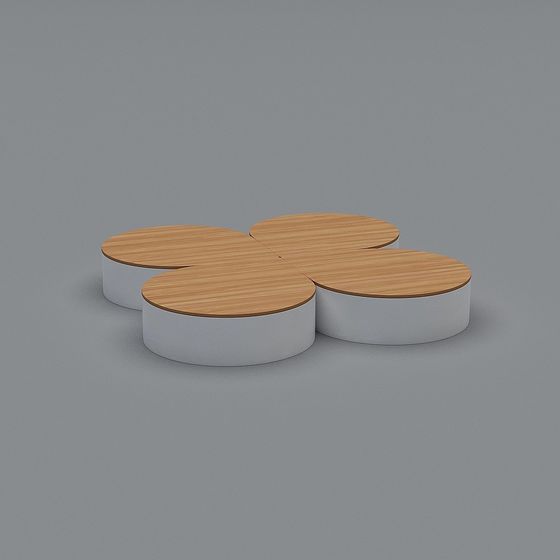 繊維強化プラスチック ダークウッドグレインラウンドモジュラーシート