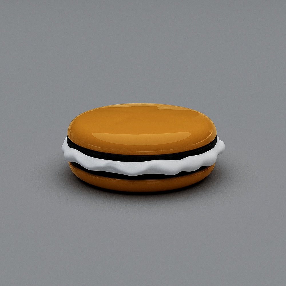 FRP white + cream round burger multi-person seat