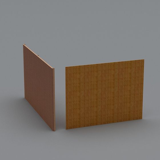 Low Polygon Bamboo Screen 3D model