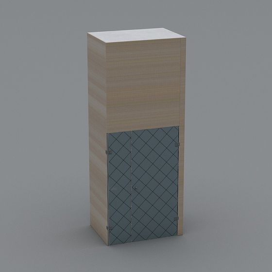 Elegant Minimalist Storage Cabinet 3D model