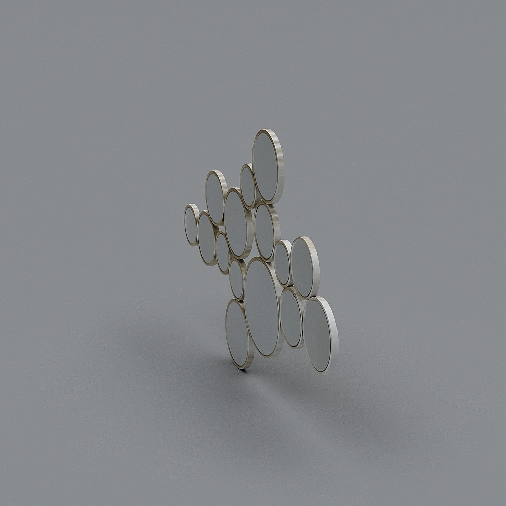 Abstract Geometric Metallic 3D model