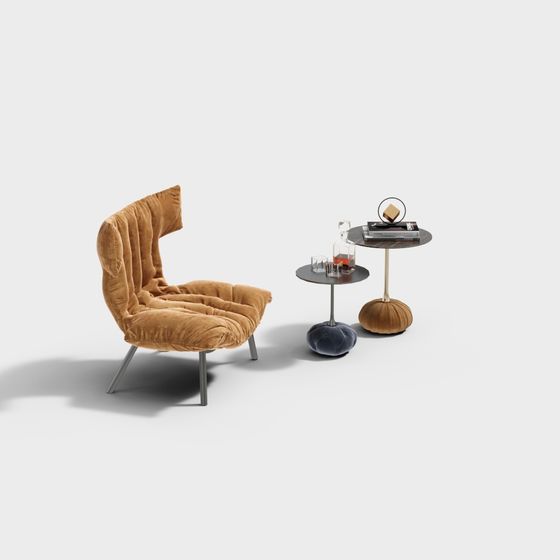 Combinación moderna de silla lateral