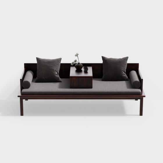 Modern Minimalist Sofa Bed 3D model