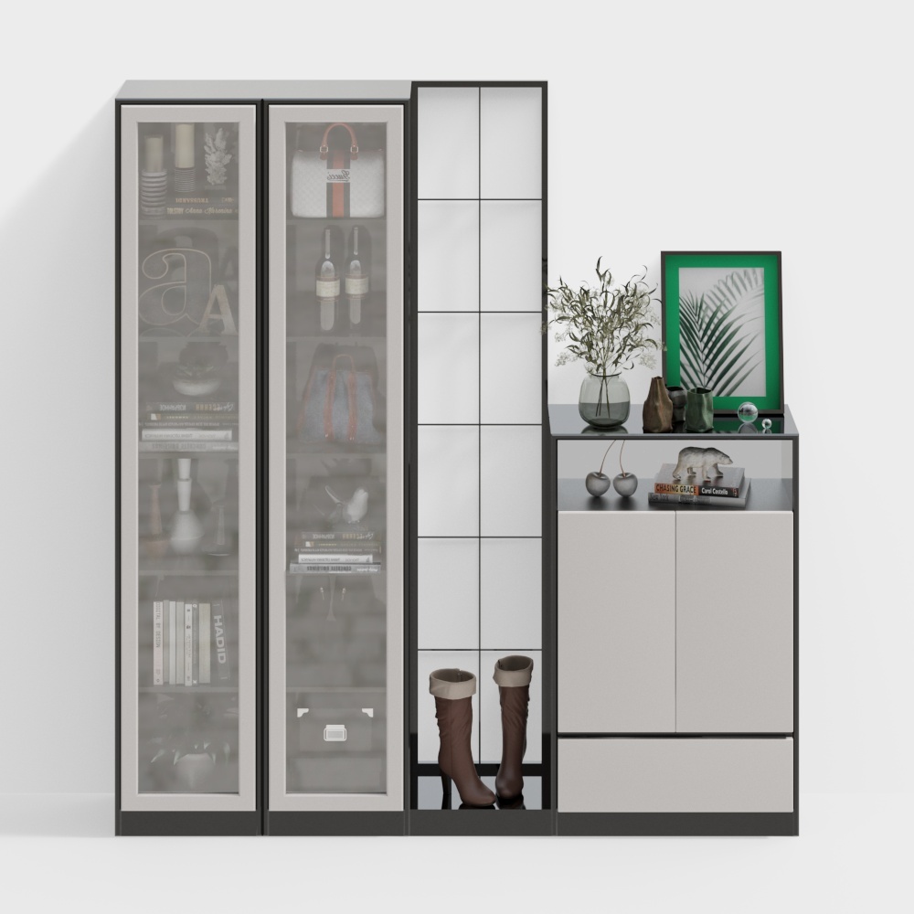 Meuble à chaussures avec séparation moderne