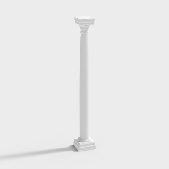 Elegant Roman Column 3D model