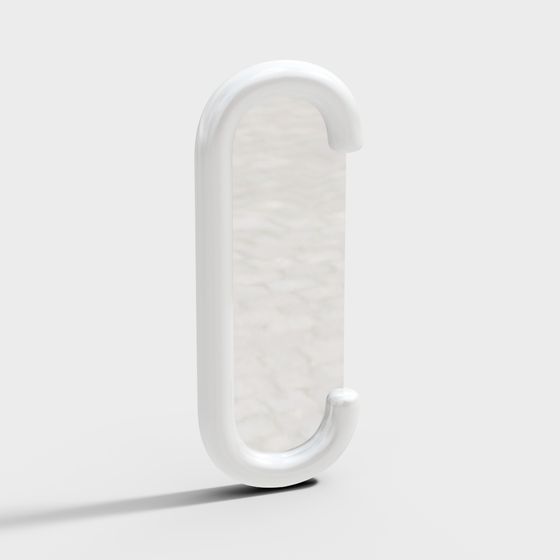 モダンな白い装飾ミラー