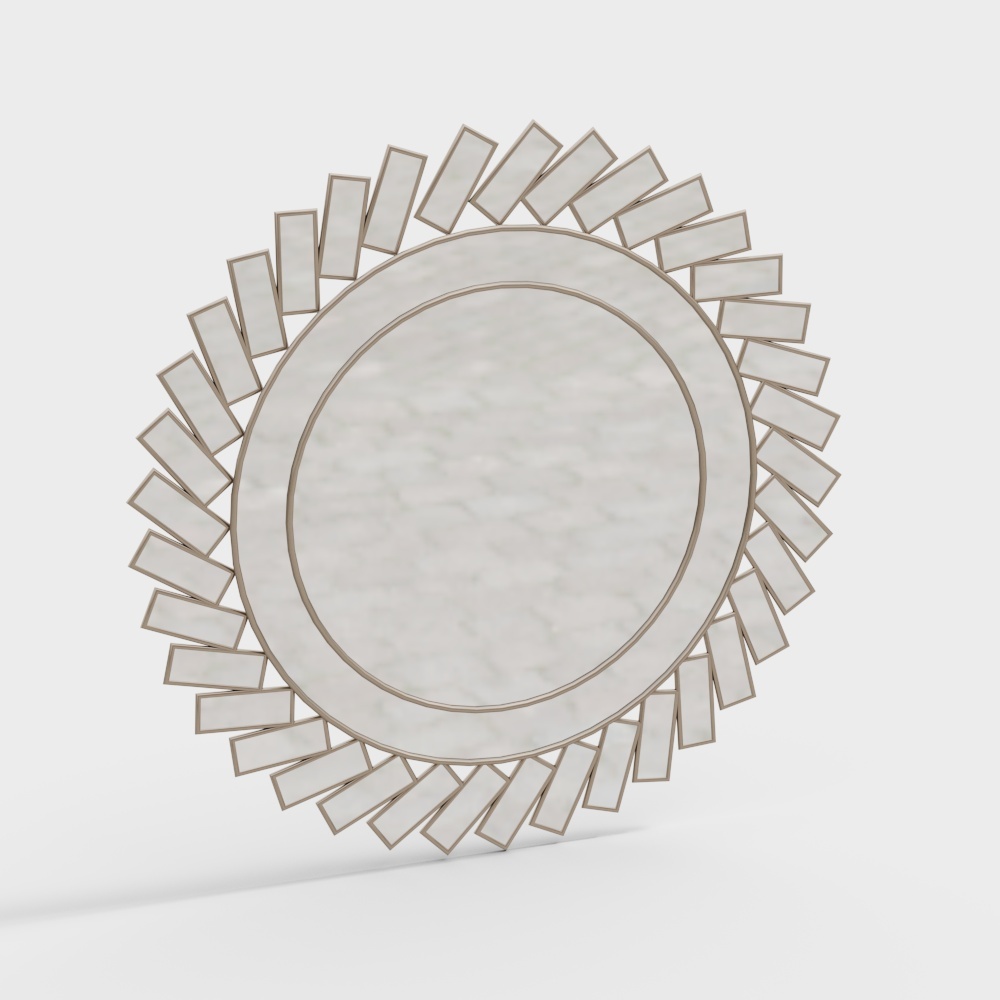 Modern round decorative mirror