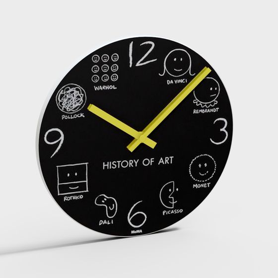 Art History Clock 3D model