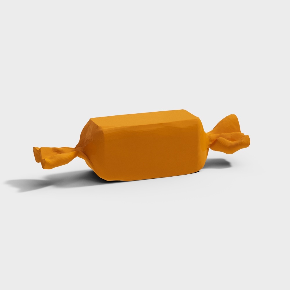 Vibrant Orange Candy 3D model