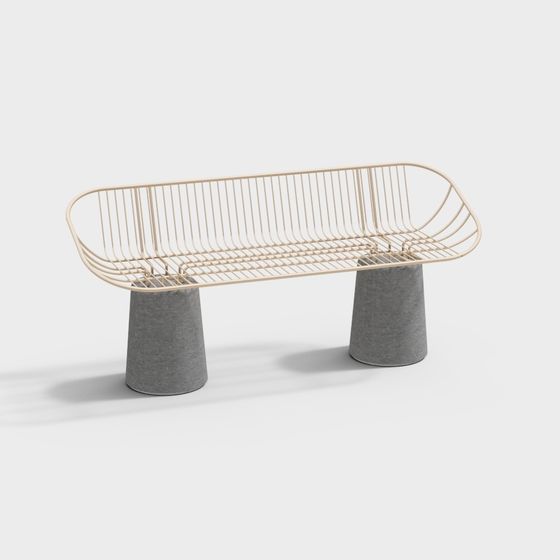 Stylish Concrete Chair 3D Model for Modern Spaces