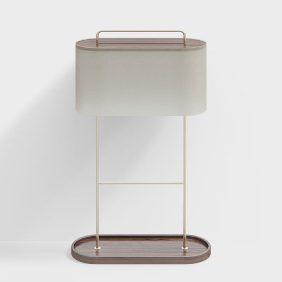 Modern Minimalist Low-Poly Table Lamp 3D model