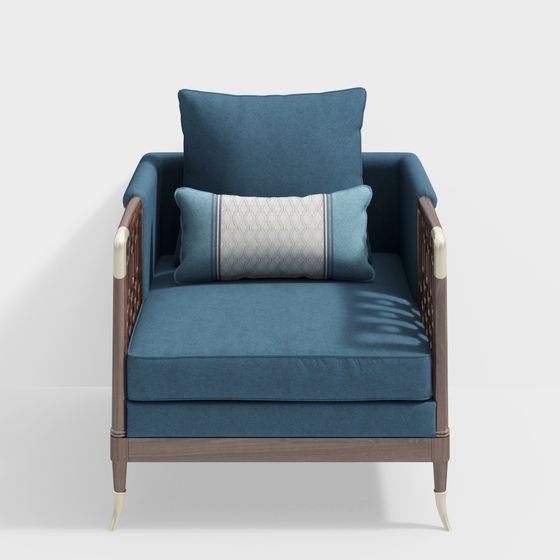 Cozy Corner Chair 3D model for Comfort in Design