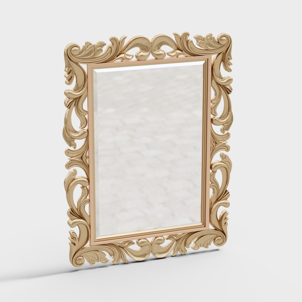 European square decorative mirror