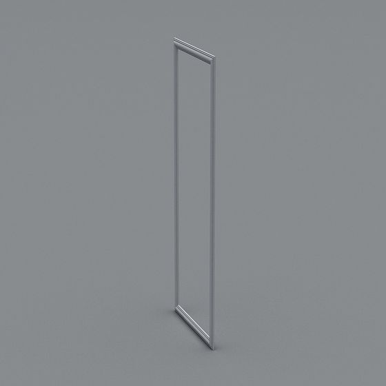 Stylish Glass Door 3D model for Modern Design