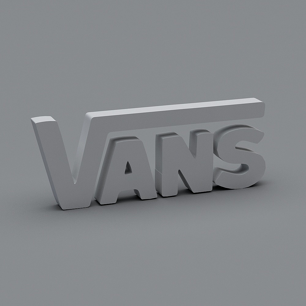Modern VANS Logo 3D Model