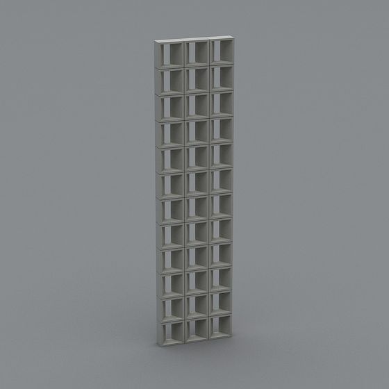 Urban Bookshelf 3D model