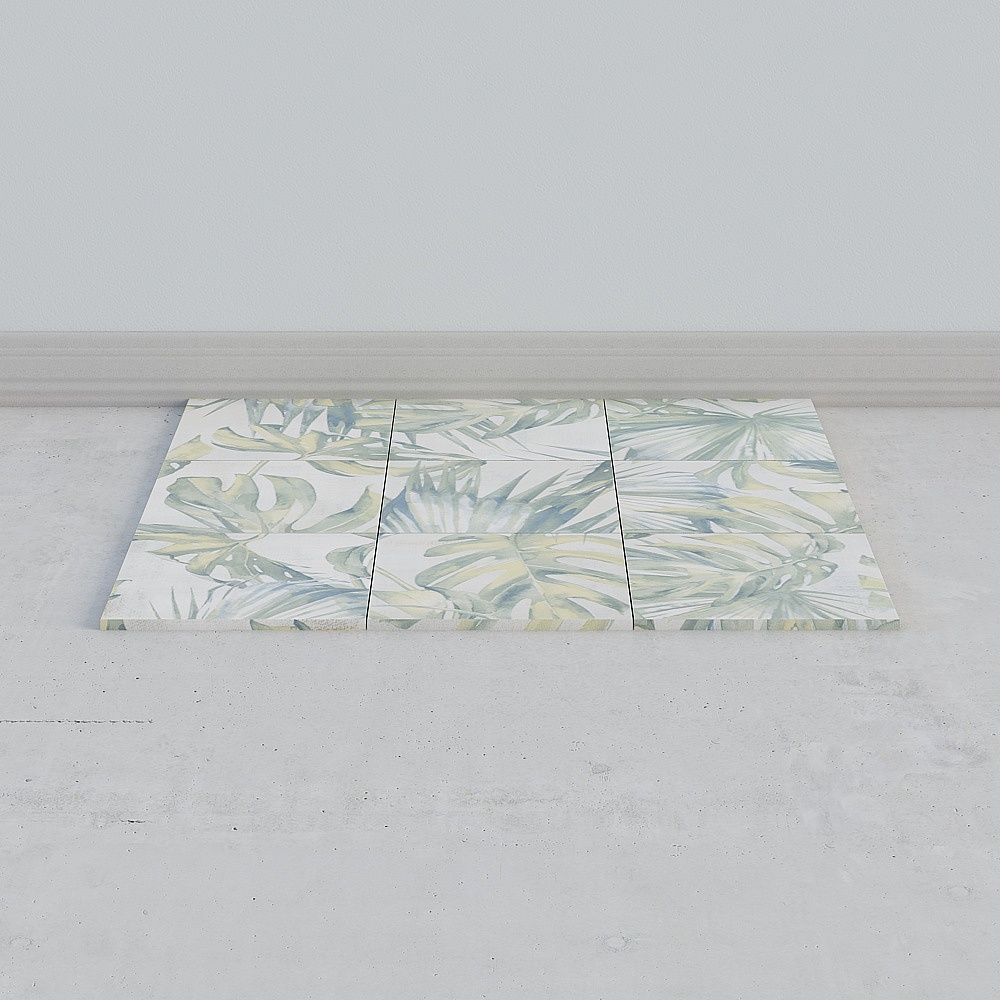 Tropical Style Tile 3D model