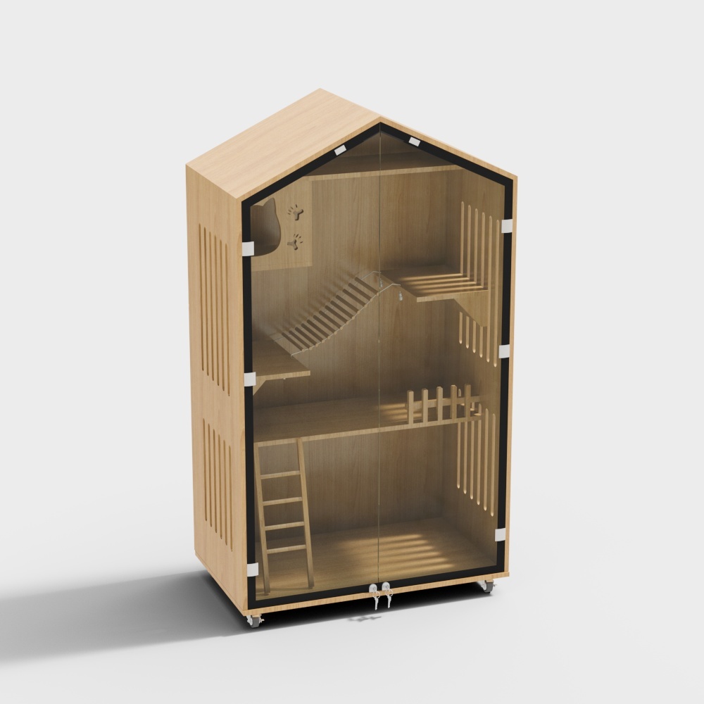 Unique Mobile Cottage 3D model