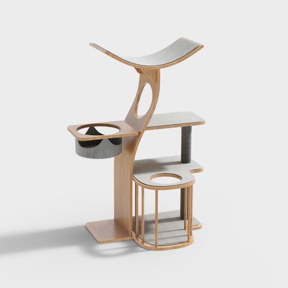 Unique Low-Poly Chair 3D Model for Modern Design