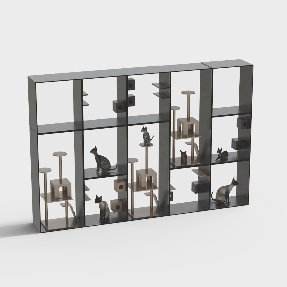 Modern cat climbing frame combination