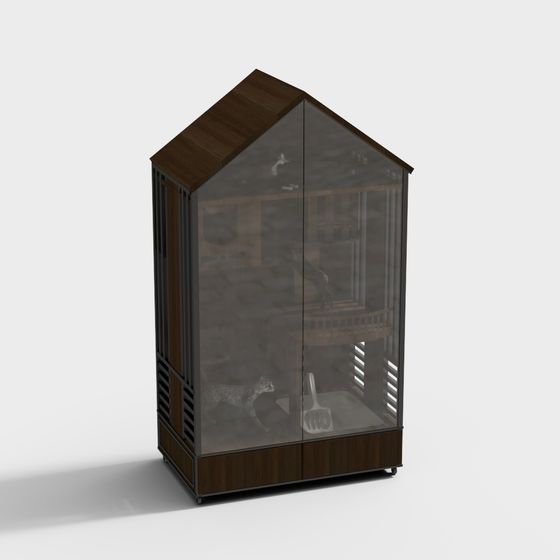 Glass Greenhouse 3D model for Creative Design