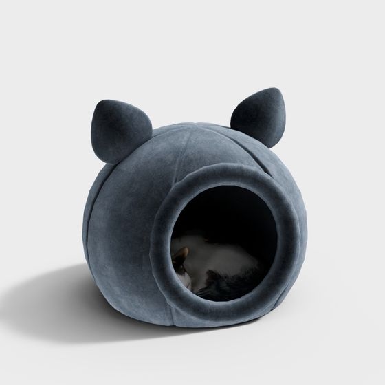 Charming Cat Bed 3D model for Home Design