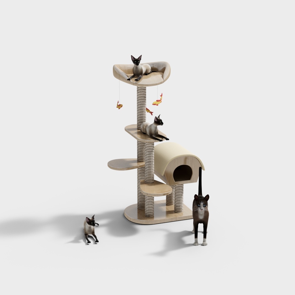 Khung leo thú cưng hiện đại