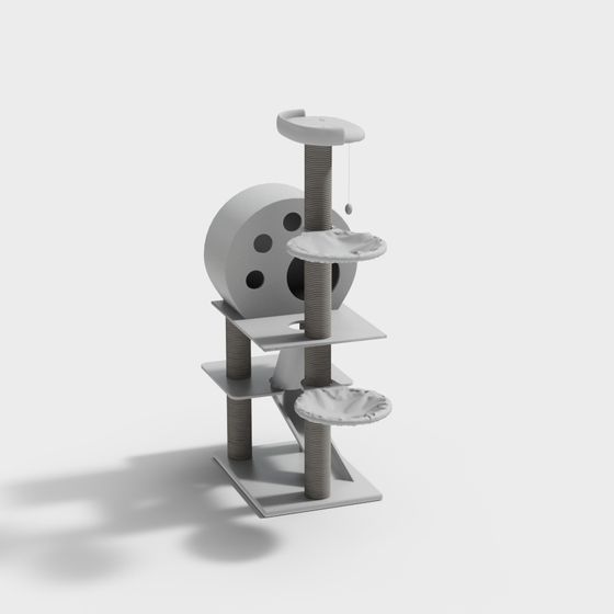 Stylish Cat Climbing Frame 3D model