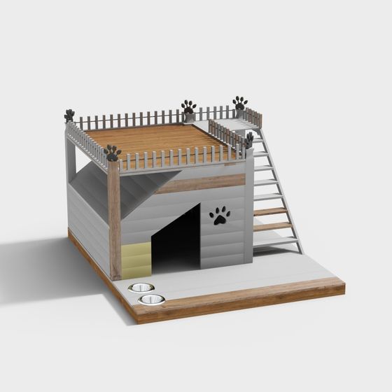 Cozy Dog House 3D model
