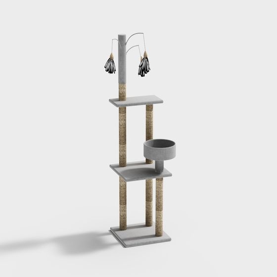 Cat Tree 3D Model - Fun Pet Supplies