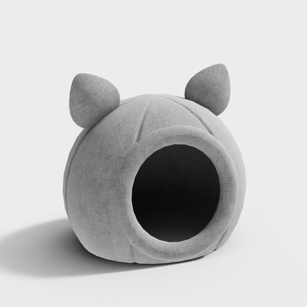 Stylish Low-Poly Pet Bed 3D model for Modern Homes