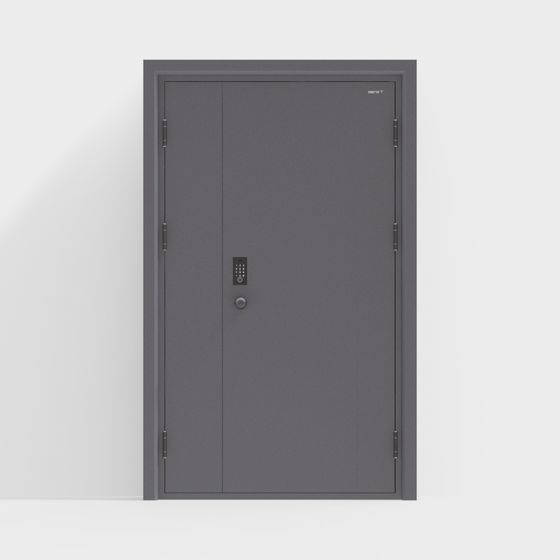 Modern 3D Model Door for Urban Spaces