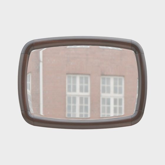 Urban Mirror 3D model - Vintage Oval Design