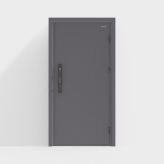 Stylish Metal Door 3D model for Modern Spaces