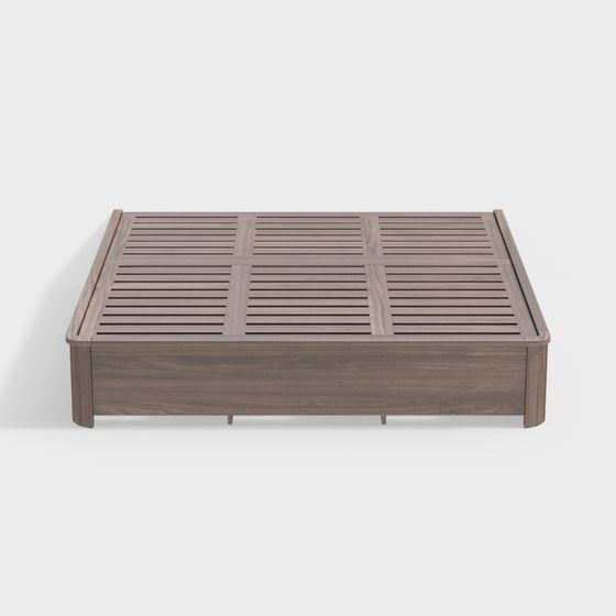 Modern Minimalist Bed Frame 3D model