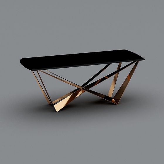 Cross Metal Table 3D model for Creative Projects