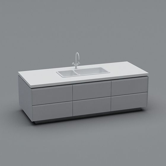 Urban Sink 3D model for Modern Spaces