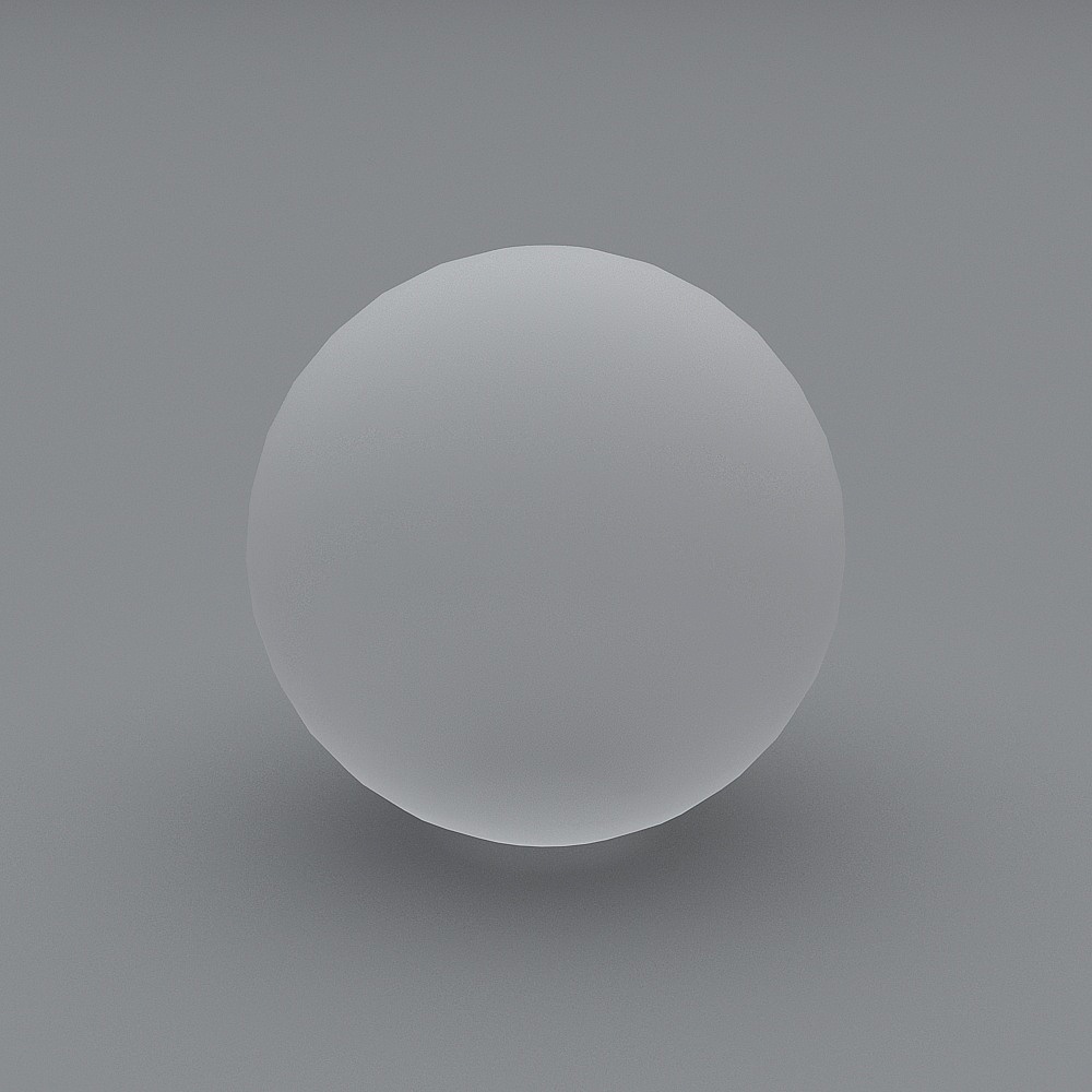 Matte Sphere 3D model - Minimalist Design