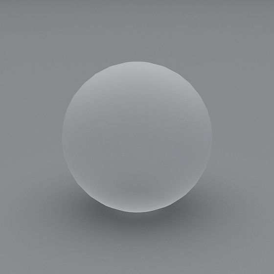 Matte Sphere 3D model - Minimalist Design