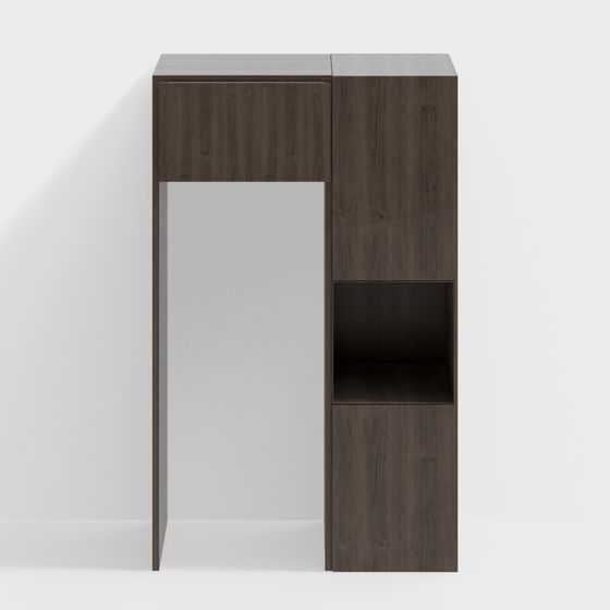 Urban Corner Bookshelf 3D model