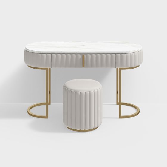 Stunning Modern Minimalist Dressing Table 3D model