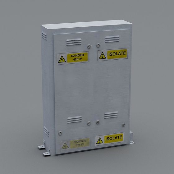 Industrial Aesthetic Power Isolation Box 3D model