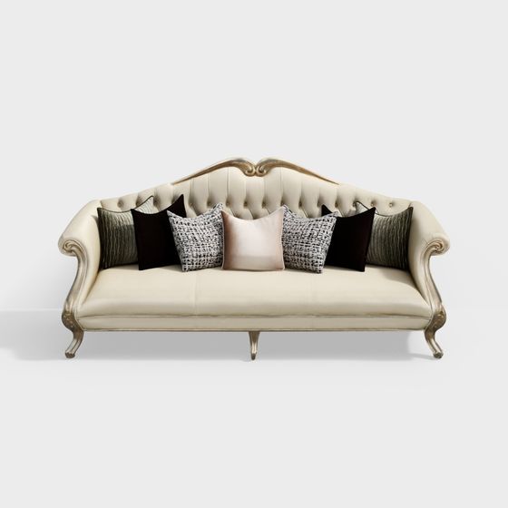 Royal Elegance Sofa 3D Model