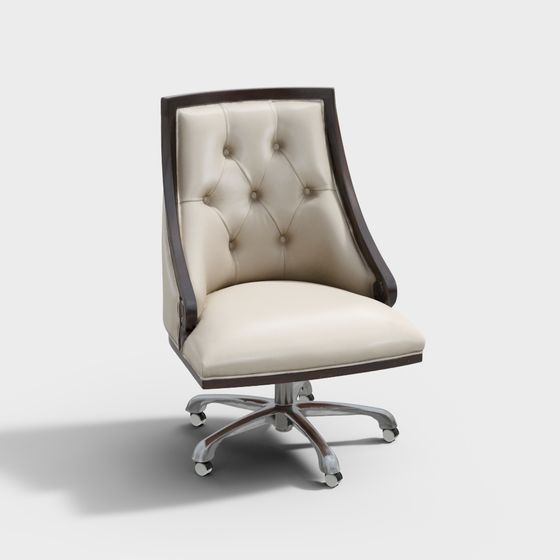 Stylish Low-Poly Office Chair 3D model for Creative Spaces