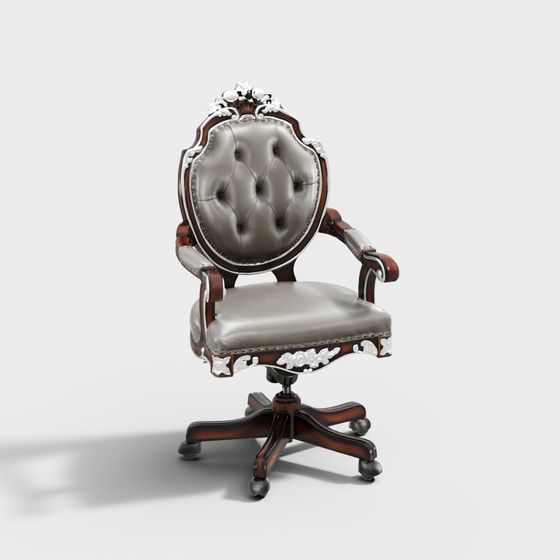 Classic Office Chair 3D model for Elegant Spaces