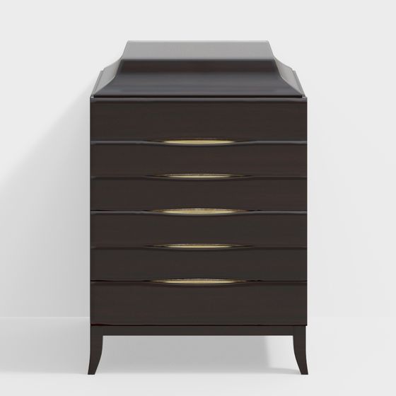 Elegant Chest of Drawers 3D model